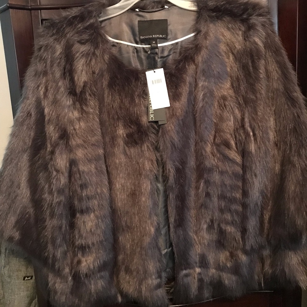 Faux Fur Cape